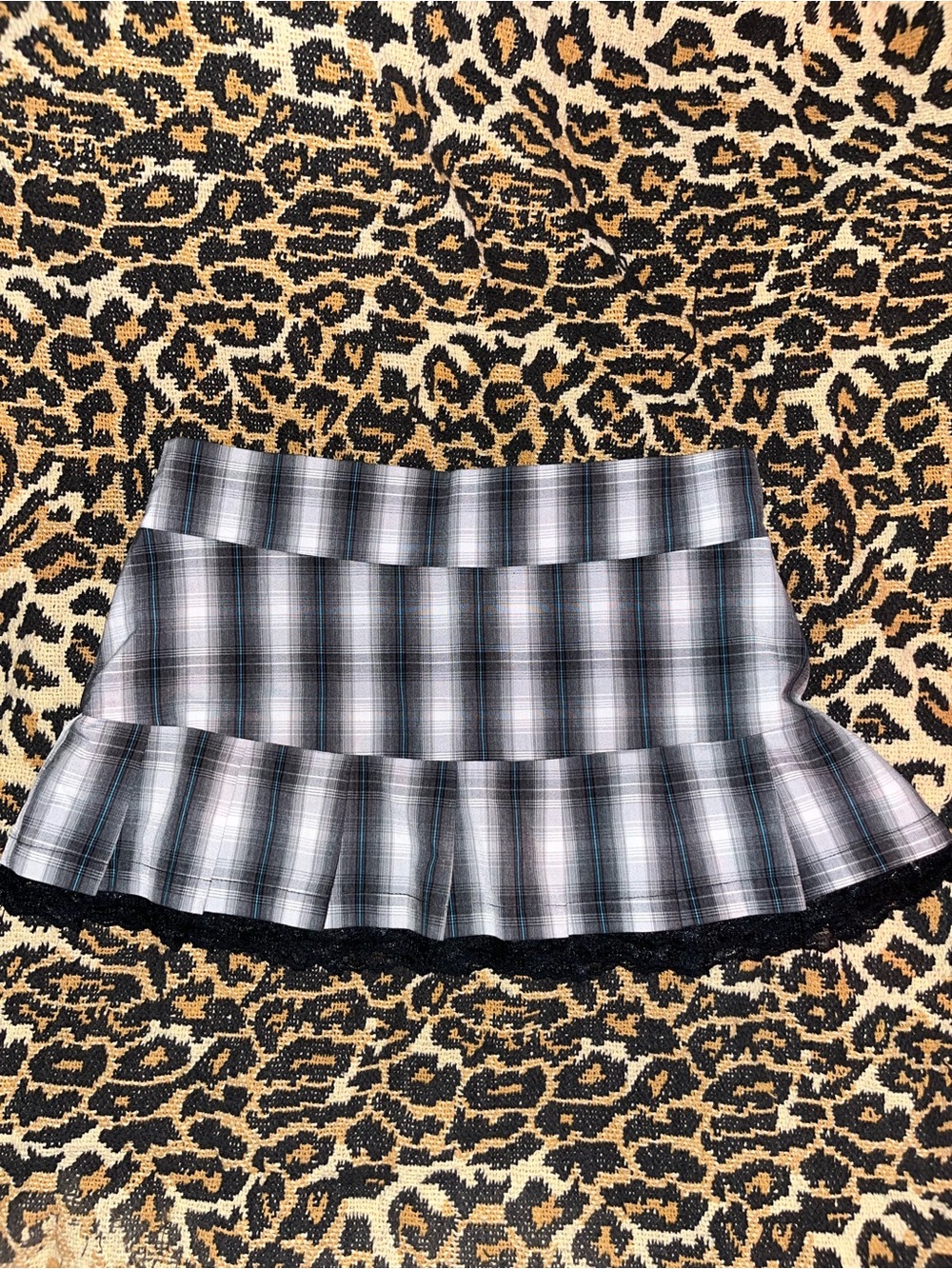 2000s sirens mini plaid skirt